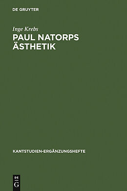 E-Book (pdf) Paul Natorps Ästhetik von Inge Krebs