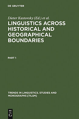 eBook (pdf) Linguistics across Historical and Geographical Boundaries de 