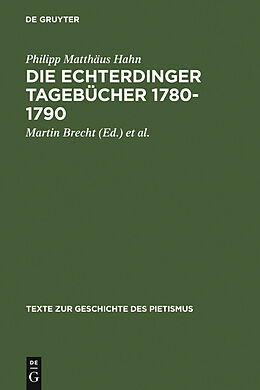 E-Book (pdf) Die Echterdinger Tagebücher 1780-1790 von Philipp Matthäus Hahn