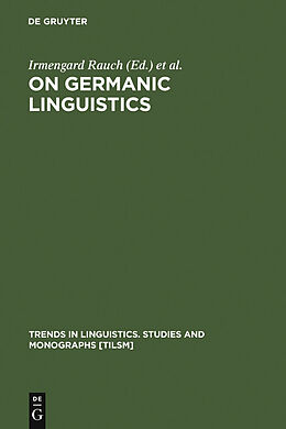 eBook (pdf) On Germanic Linguistics de 