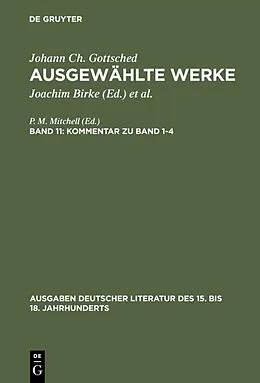 E-Book (pdf) Kommentar zu Band 1-4 von Johann Christoph Gottsched