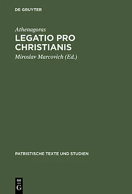 E-Book (pdf) Legatio Pro Christianis von Athenagoras