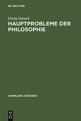 E-Book (pdf) Hauptprobleme der Philosophie von Georg Simmel