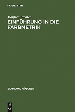 PDF Einführung in die Farbmetrik von Manfred Richter