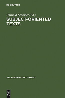 eBook (pdf) Subject-oriented Texts de 