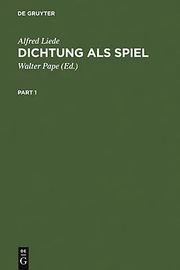 E-Book (pdf) Dichtung als Spiel von Alfred Liede