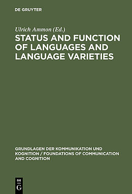 E-Book (pdf) Status and Function of Languages and Language Varieties von 