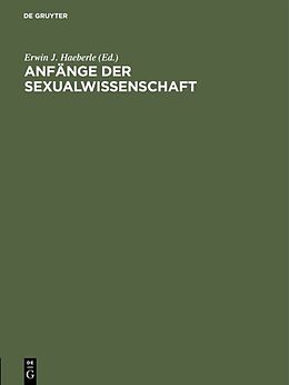 E-Book (pdf) Anfänge der Sexualwissenschaft von 