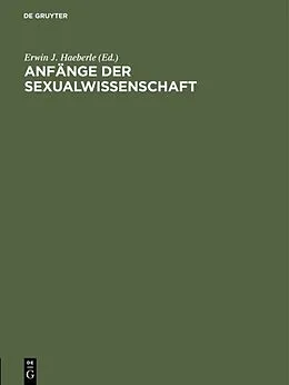 PDF Anfänge der Sexualwissenschaft von 