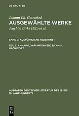 PDF Ausführliche Redekunst. Anhang, Variantenverzeichnis, Nachwort von Johann Christoph Gottsched