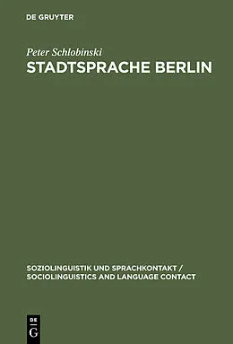 PDF Stadtsprache Berlin von Peter Schlobinski