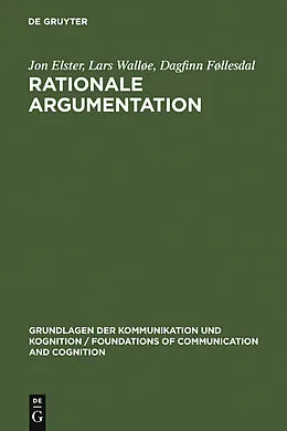 PDF Rationale Argumentation von Jon Elster, Lars Walløe, Dagfinn Føllesdal