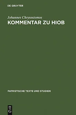 E-Book (pdf) Kommentar zu Hiob von Johannes Chrysostomos