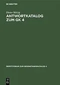 E-Book (pdf) Antwortkatalog zum GK 4 von Dieter Melzig
