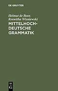 E-Book (pdf) Mittelhochdeutsche Grammatik von Helmut de Boor, Roswitha Wisniewski