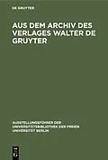 PDF Aus dem Archiv des Verlages Walter de Gruyter von 