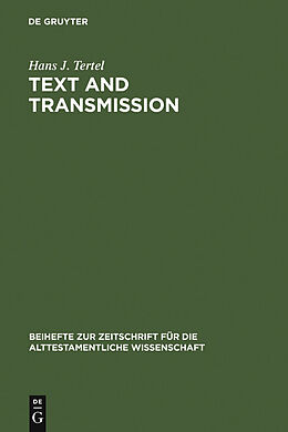 E-Book (pdf) Text and Transmission von Hans J. Tertel