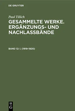 E-Book (pdf) I. (19191920) von Erdmann Sturm