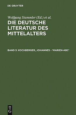 E-Book (pdf) Die deutsche Literatur des Mittelalters / Kochberger, Johannes - 'Marien-ABC' von 