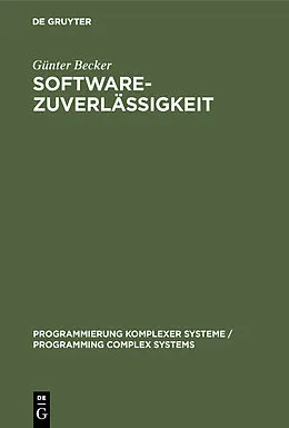 E-Book (pdf) Softwarezuverlässigkeit von Günter Becker