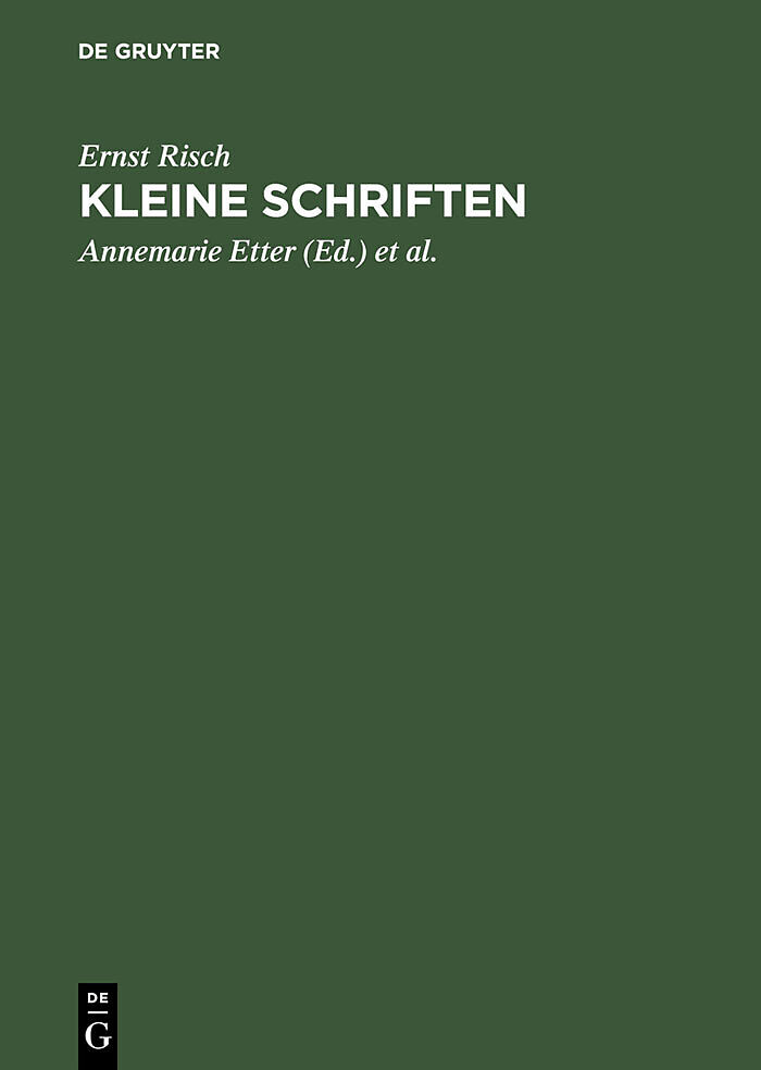 Kleine Schriften