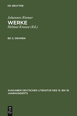 E-Book (pdf) Johannes Riemer: Werke / Dramen von Johannes Riemer