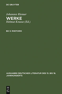 E-Book (pdf) Johannes Riemer: Werke / Rhetorik von Johannes Riemer