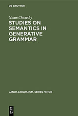 eBook (pdf) Studies on Semantics in Generative Grammar de Noam Chomsky