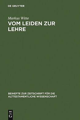 E-Book (pdf) Vom Leiden zur Lehre von Markus Witte