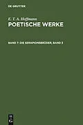 PDF Die Serapionsbrüder, Band 3 von E. T. A. Hoffmann