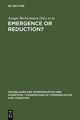 E-Book (pdf) Emergence or Reduction? von 