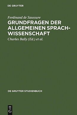 E-Book (pdf) Grundfragen der allgemeinen Sprachwissenschaft von Ferdinand de Saussure
