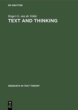 eBook (pdf) Text and Thinking de Roger G. van de Velde