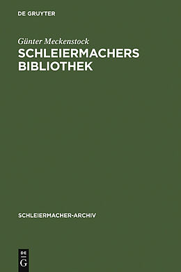 E-Book (pdf) Schleiermachers Bibliothek von Günter Meckenstock