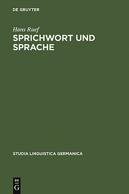 E-Book (pdf) Sprichwort und Sprache von Hans Ruef