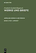 E-Book (pdf) Text / Apparat von Friedrich Gottlieb Klopstock
