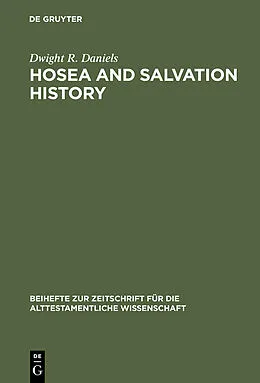 PDF Hosea and Salvation History von Dwight R. Daniels