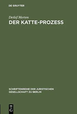 E-Book (pdf) Der Katte-Prozeß von Detlef Merten