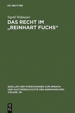 E-Book (pdf) Das Recht im "Reinhart Fuchs" von Sigrid Widmaier