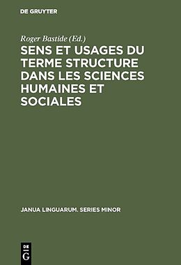 E-Book (pdf) Sens et usages du terme structure dans les sciences humaines et sociales von 