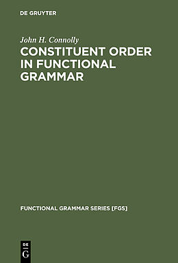 eBook (pdf) Constituent Order in Functional Grammar de John H. Connolly