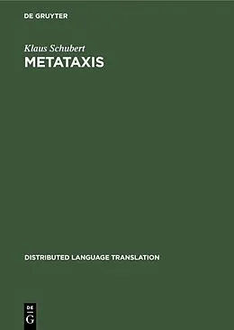 E-Book (pdf) Metataxis von Klaus Schubert