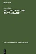 PDF Autonomie und Autokratie von Peter König