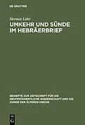 E-Book (pdf) Umkehr und Sünde im Hebräerbrief von Hermut Löhr