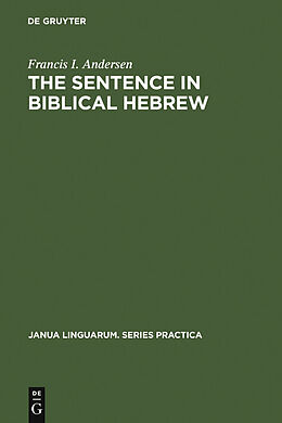 E-Book (pdf) The Sentence in Biblical Hebrew von Francis I. Andersen
