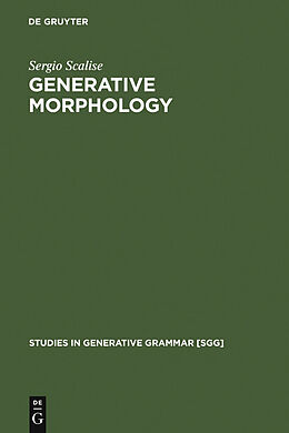 eBook (pdf) Generative Morphology de Sergio Scalise