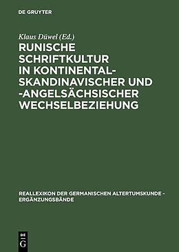 E-Book (pdf) Runische Schriftkultur in kontinental-skandinavischer und -angelsächsischer Wechselbeziehung von 