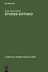 eBook (pdf) Etudes kotoko de Jean-Paul Lebeuf