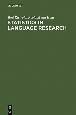 E-Book (pdf) Statistics in Language Research von Toni Rietveld, Roeland Van Hout