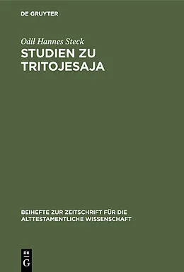 E-Book (pdf) Studien zu Tritojesaja von Odil Hannes Steck